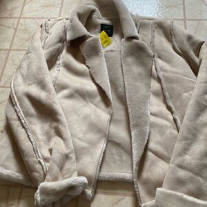 Mens Beige Suede Jacket